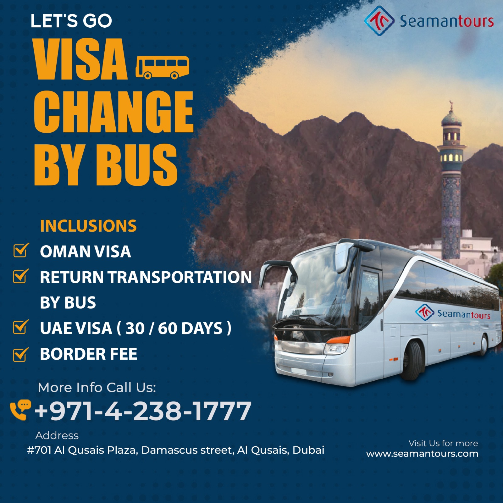 uae visit visa cost from oman