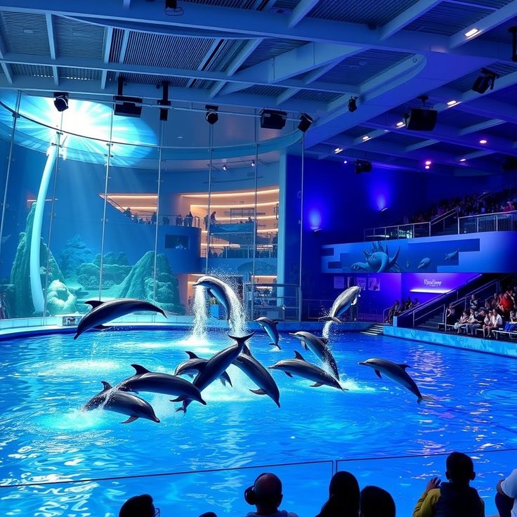 Dolphin swim experience at Dubai Dolphinarium