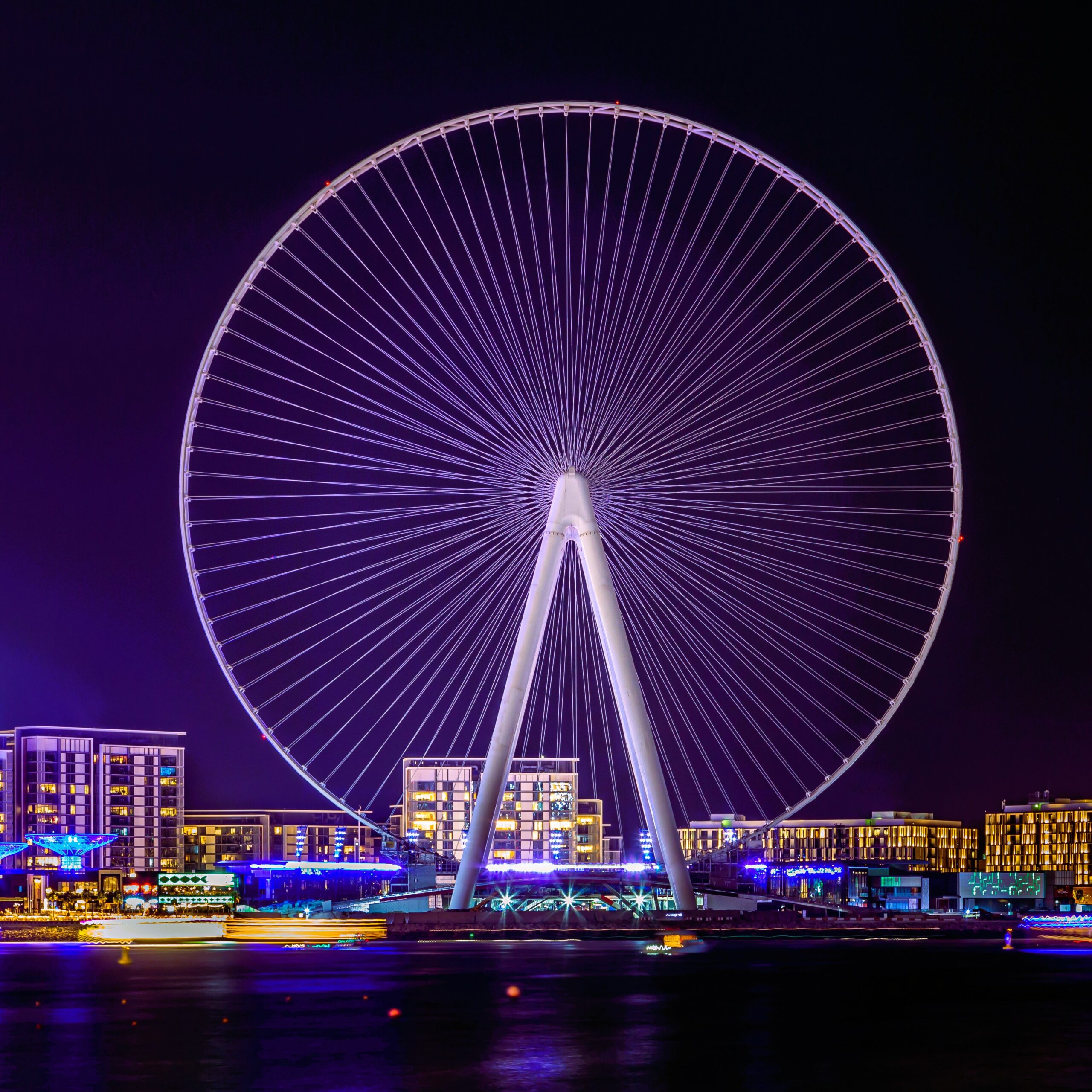 Ain Dubai observation wheel on Bluewaters Island with skyline views