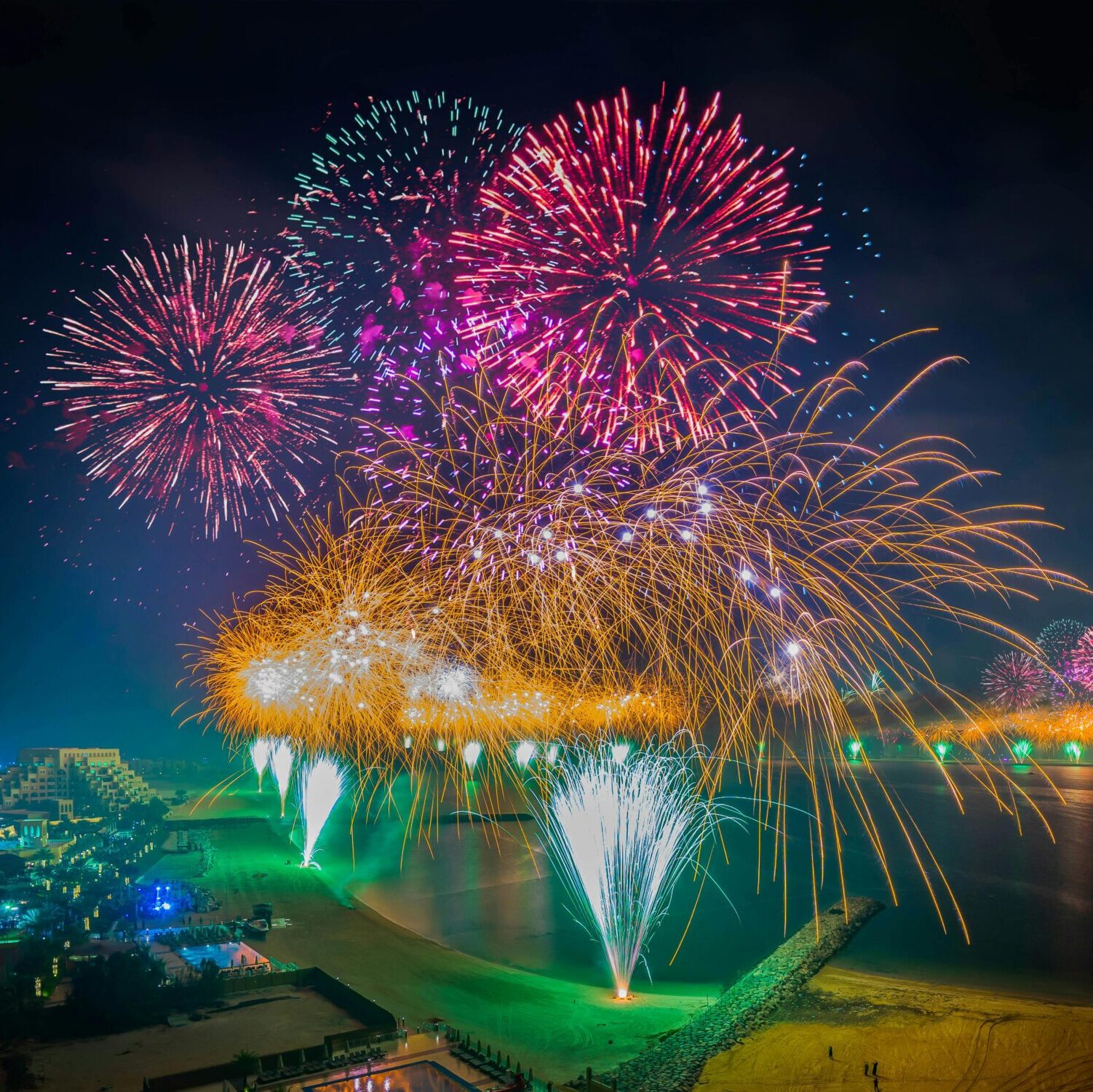 Al Marjan Island beach and coastline in Ras Al Khaimah