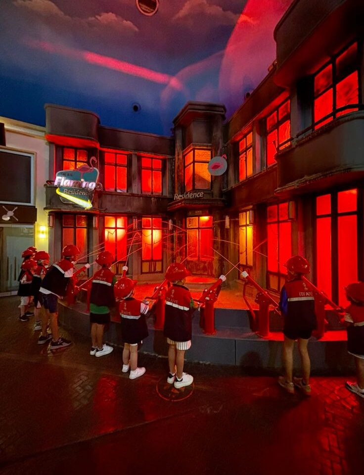 KidZania Abu Dhabi indoor city experience with kids exploring role play activities