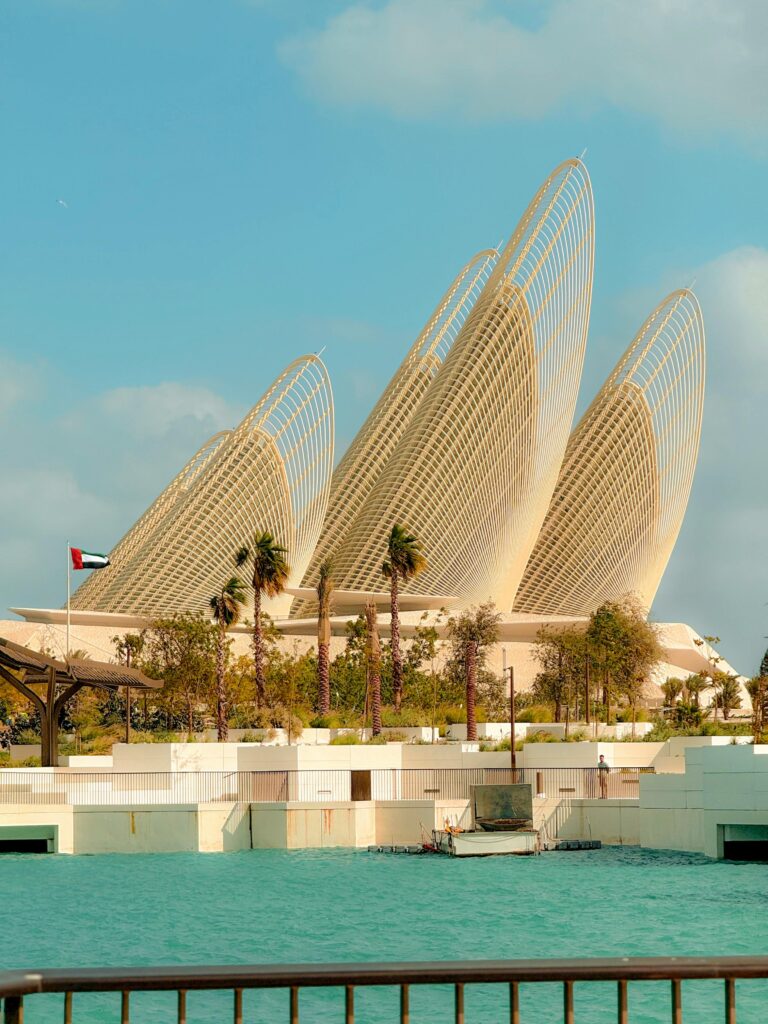 Louvre Abu Dhabi museum exterior dome architecture