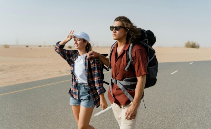 Traveler deciding between visa extension and visa run options in UAE