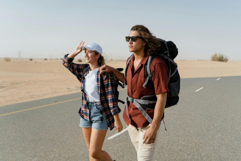 Traveler deciding between visa extension and visa run options in UAE