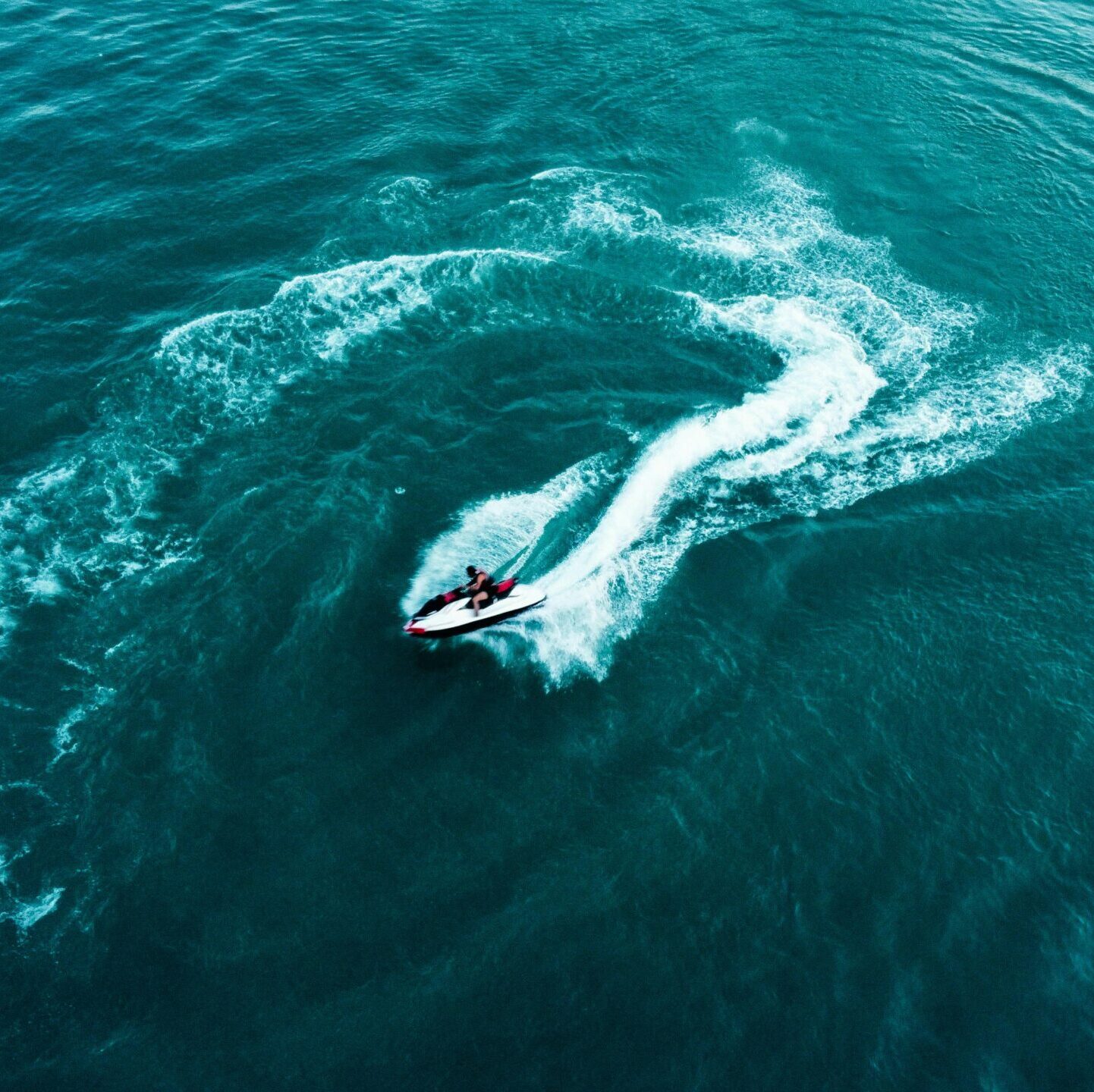 Water sports Dubai jet ski aerial view thumbnail