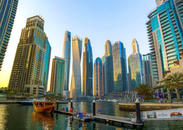 Tourists enjoying outdoor attractions in the UAE