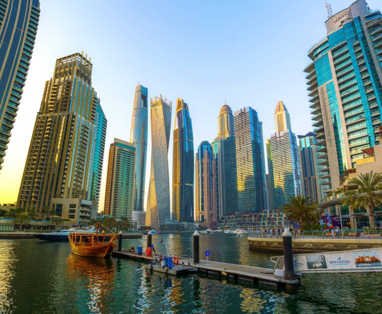 Tourists enjoying outdoor attractions in the UAE