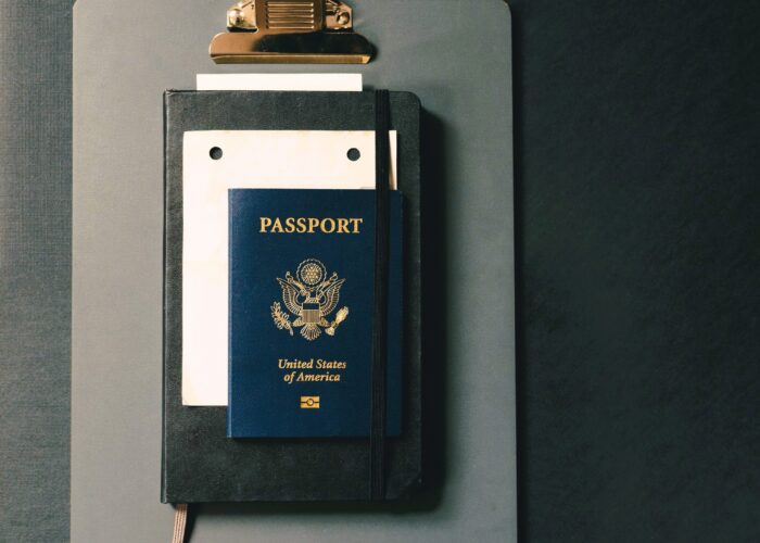 Passport and travel documents for UAE visit visa application