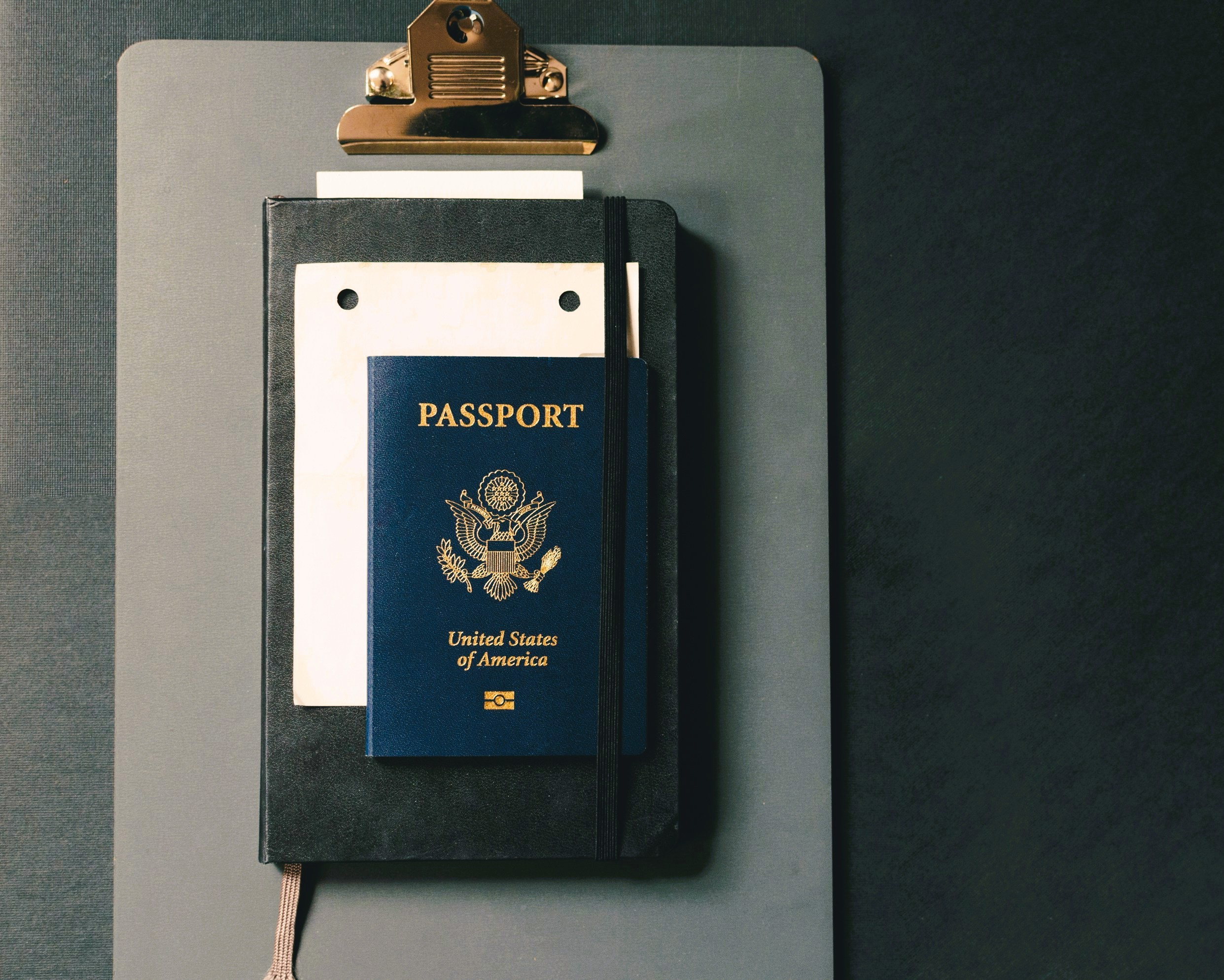Passport and travel documents for UAE visit visa application