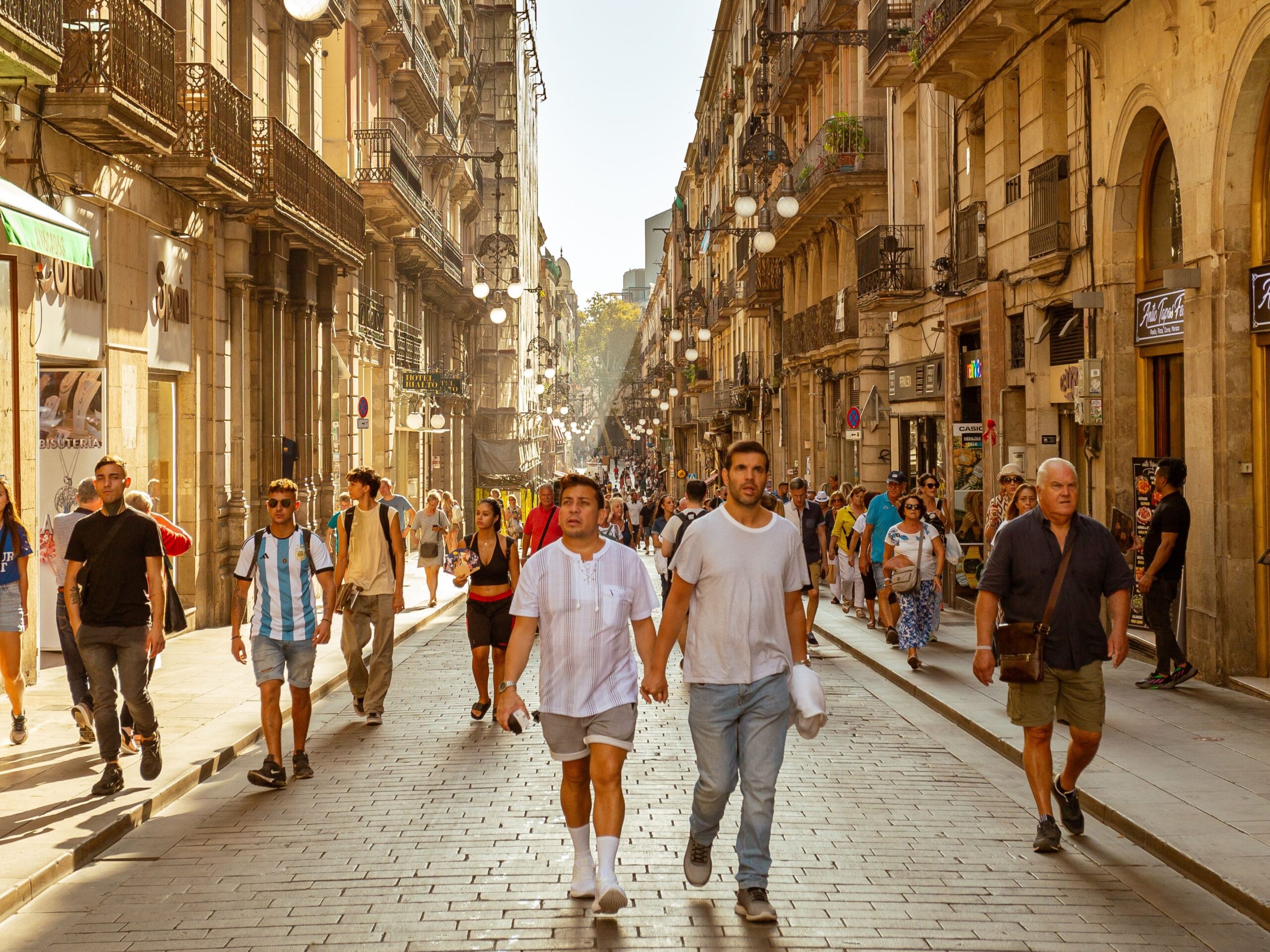 Schengen visa from Dubai travel guide featuring a historic European city street